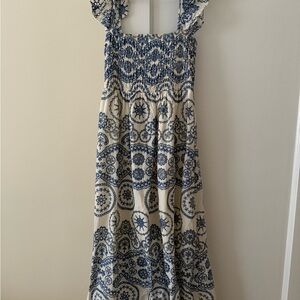 Blue coastal maxi dress